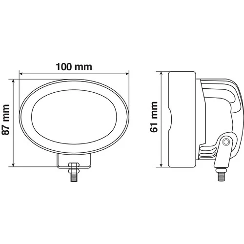 Lampa WL-23, faro lineare di segnalazione - 10/80V - Luce blu 72278 - Image 3