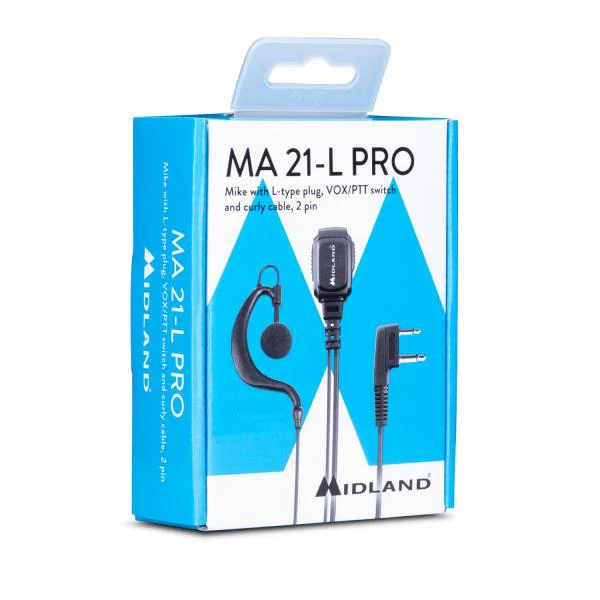 Midland MA21 L Pro, auricolare con microfono 2 pin Midland - Image 2