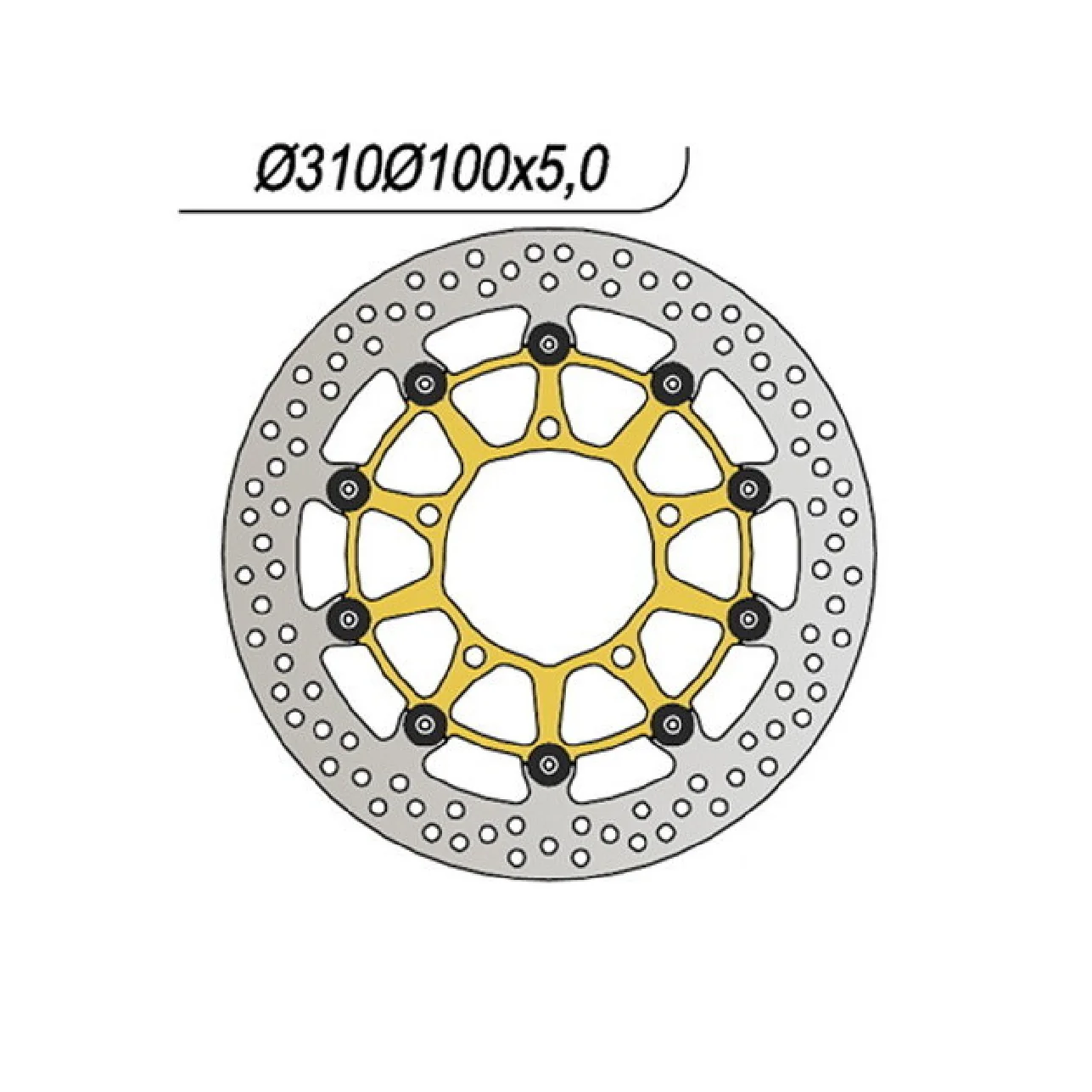 NG 1041 Disco Freno SUZUKI GSX R (K6/K7) 600 CC 06/07
