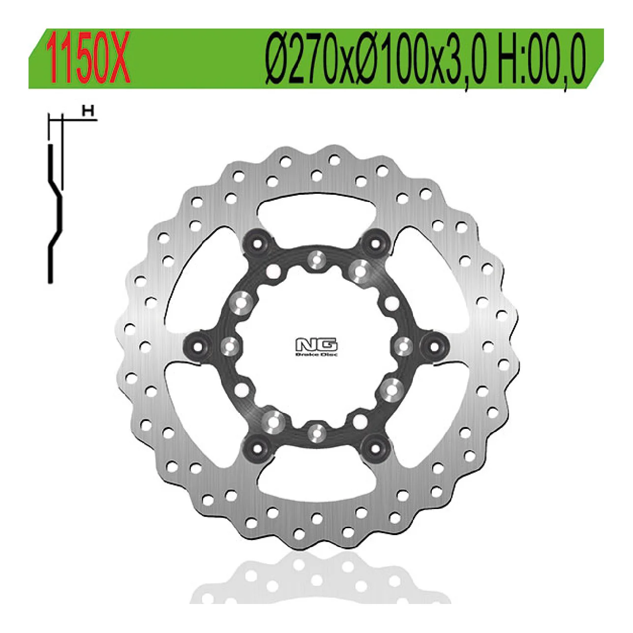 NG 1150X Disco Freno KAWASAKI KX 125 CC 03/05