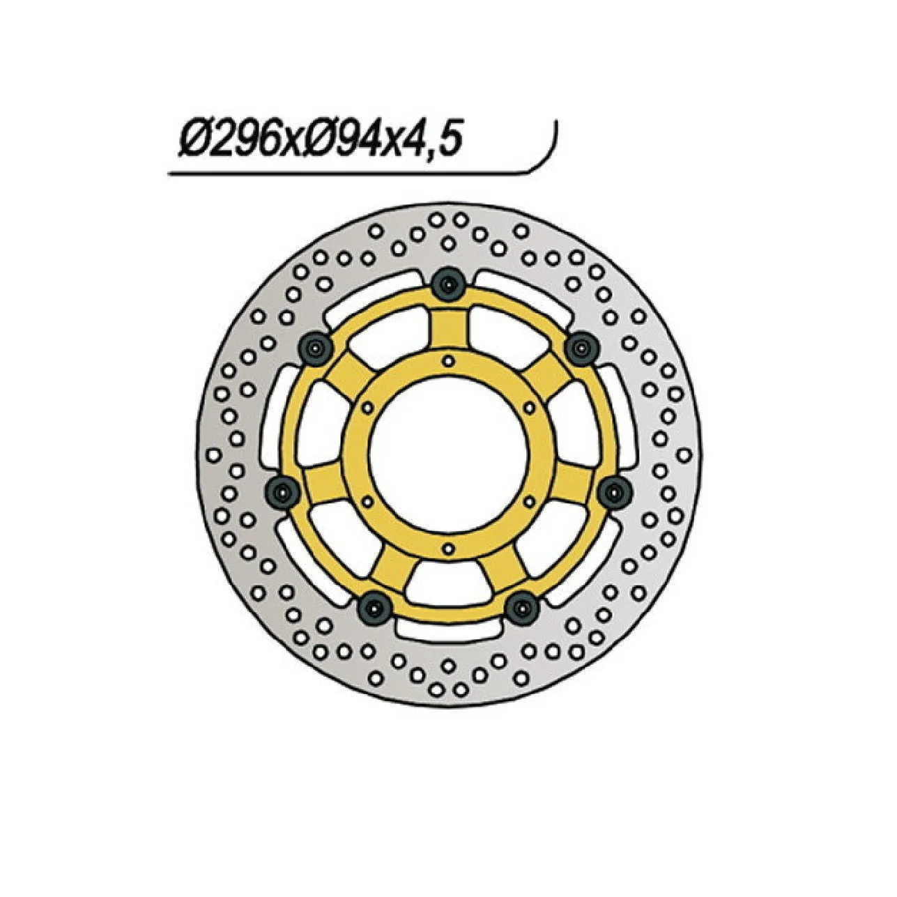 NG 643 Disco Freno HONDA CBR F (1/2/3/4/5/6)(PC35E/PC35F) 600 CC 04
