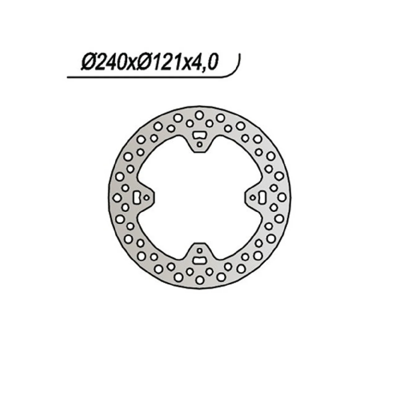 NG 654 Disco Freno HM CRE F 4T (Honda) 250 CC 04/08