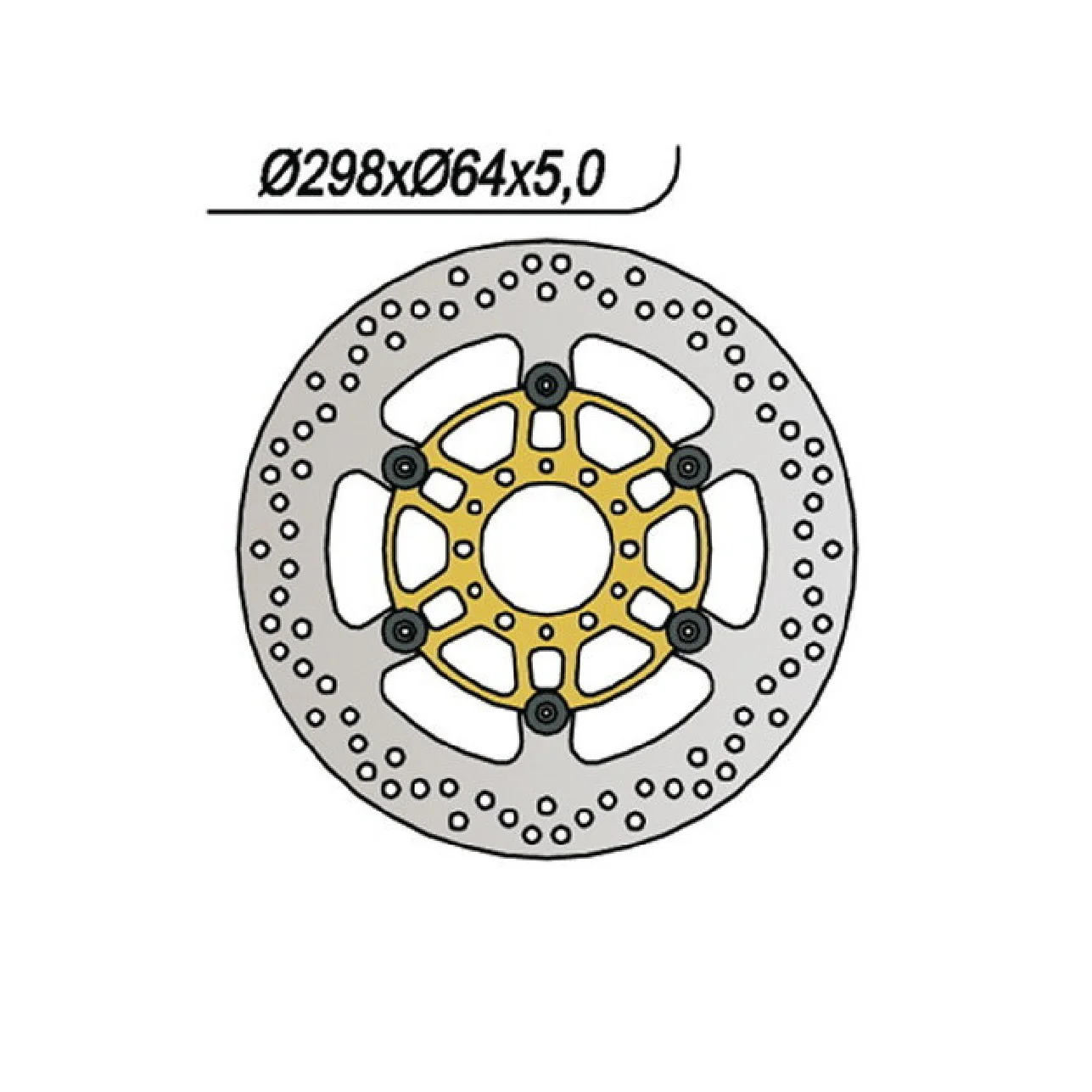 NG 696 Disco Freno YAMAHA XV Virago 535 CC 89/94