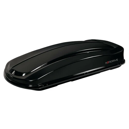 Nordrive Box 430D, box tetto in ABS, 430 litri, doppia apertura - Nero lucido N60015