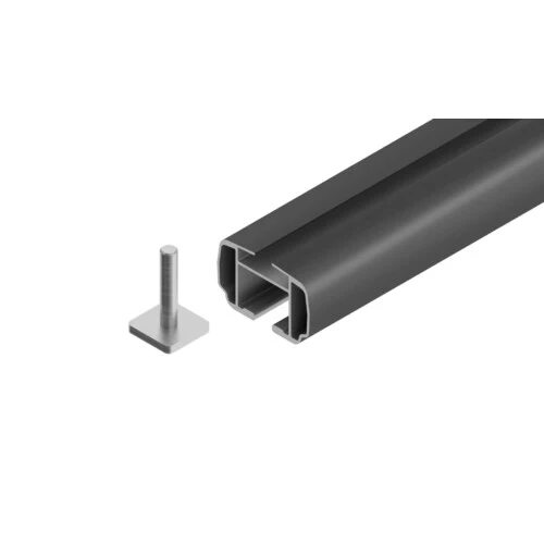 Nordrive Helio Black In-Rail, set completo barre portatutto in alluminio - L - Evos IA N15061 - Image 3