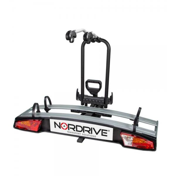 Nordrive Wave 2, portabiciclette per gancio traino - 2 bici N50415