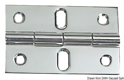 Osculati Cerniera in acciaio inox 80x70 mm 38.814.04