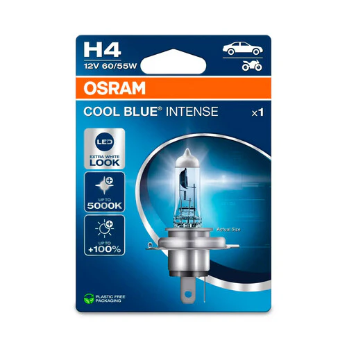 Osram 12V Cool Blue Intense (Next Gen) - H4 - 60/55W - P43t - 1 pz - Scatola - Image 2