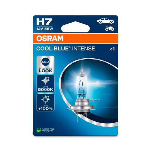Osram 12V Cool Blue Intense (Next Gen) - H7 - 55W - PX26d - 1 pz - Scatola - Image 2