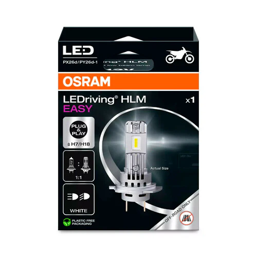 Osram 12V LEDriving HLM Easy - (H7/H18) - 16W - PX26d/PY26d-1 - 1 pz - Scatola - Image 2