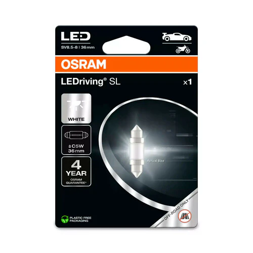 Osram 12V LEDriving SL - (C5W) - 11x36 mm - SV8,5-8 - 1 pz - Scatola - Image 2