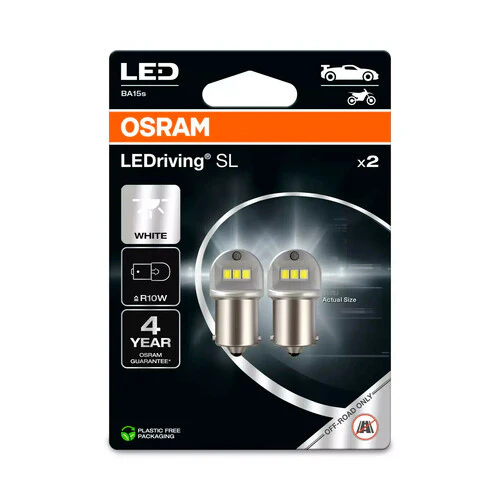 Osram 12V LEDriving SL - (R10W) - 1W - BA15s - 2 pz - Scatola - Image 2
