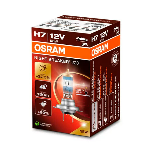 Osram 12V Night Breaker 220 - H7 - 55W - PX26d - 1 pz - Sfuso - Image 2