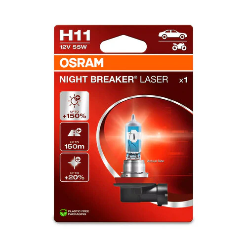 Osram 12V Night Breaker Laser - H11 - 55W - PGJ19-2 - 1 pz - Scatola - Image 2