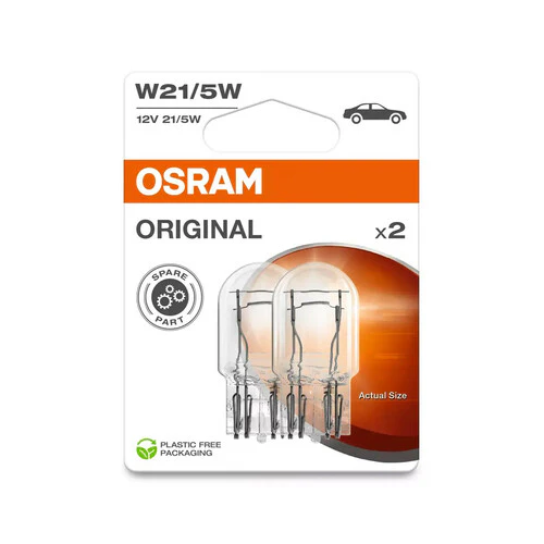 Osram 12V Original Line - W21/5W - 21/5W - W3x16q - 2 pz - Scatola - Image 2