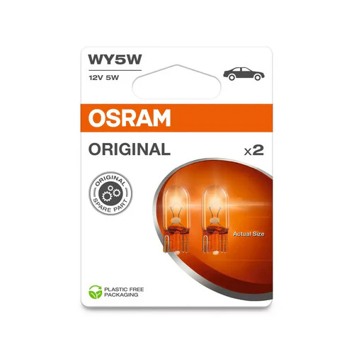 Osram 12V Original Line - WY5W - 5W - W2,1x9,5d - 2 pz - Scatola - Arancio - Image 2