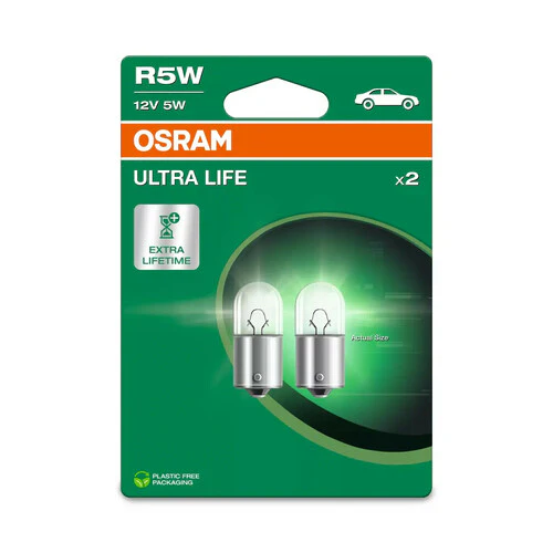 Osram 12V Ultra Life - R5W - 5W - BA15s - 2 pz - Scatola - Image 2