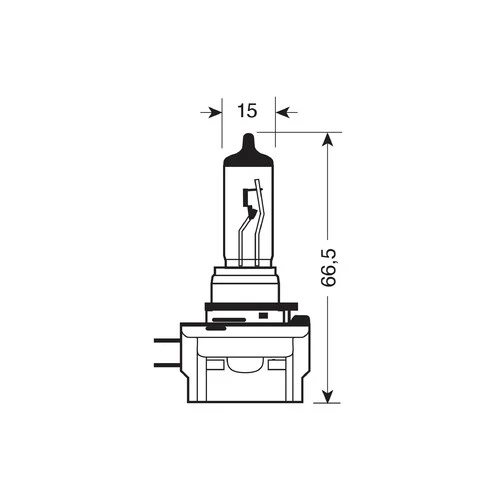 Osram Lampadina 12V Original Line - H11B - 55W - PGJY19-2 - 1 pz - Scatola - Image 2