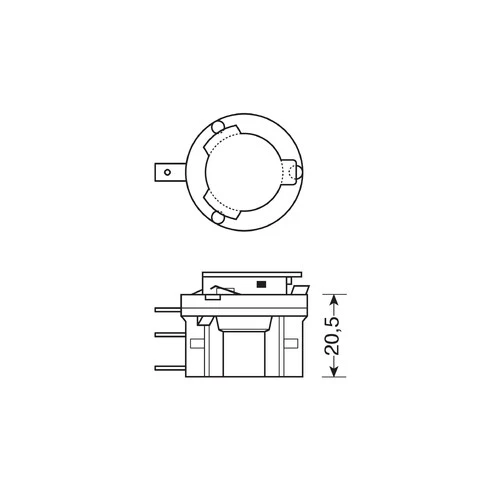 Osram Lampadina 12V Original Line - H15 - 15/55W - PGJ23t-1 - 1 pz - Scatola - Image 3
