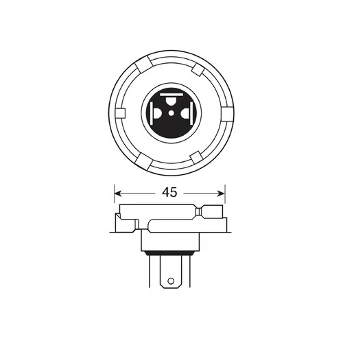 Osram Lampadina 12V Original Line - R2 - 45/40W - P45t - 1 pz - Scatola - Image 3