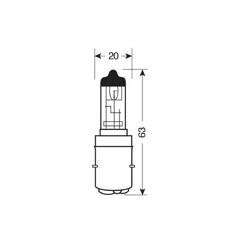 Osram Lampadina 12V Original Line - S2 - 35/35W - BA20d - 1 pz - Scatola - Image 3