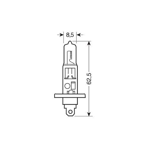 Osram Lampadina 12V Silverstar 2.0 - H1 - 55W - P14,5s - 2 pz - Scatola Plast. - Image 2