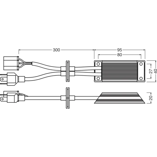 Osram LEDriving SMART CANBUS - 12V - H4/H19, 15W, P(U)43t - Image 3