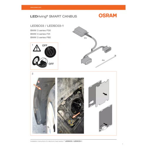 Osram LEDriving SMART CANBUS - 12V - H7, 12W, BMW - Image 2