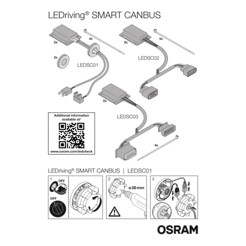 Osram LEDriving SMART CANBUS - 12V - H7, 12W, PX26d - Image 2