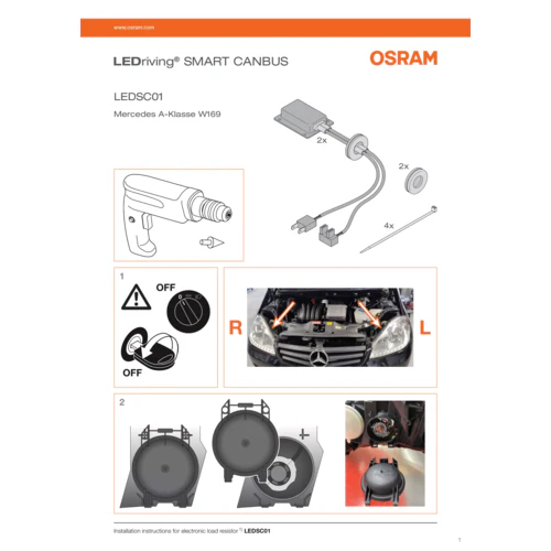Osram LEDriving SMART CANBUS - 12V - H7, 12W, PX26d - Image 3