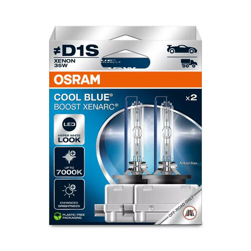 Osram Xenarc Cool Blue Boost - D1S - 35W - PK32d-2 - 2 pz - Scatola - Image 2