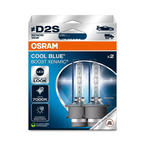 Osram Xenarc Cool Blue Boost - D2S - 35W - P32d-2 - 2 pz - Scatola - Image 2