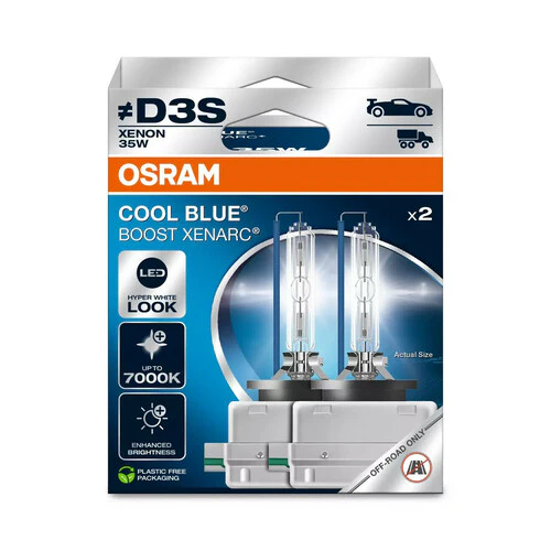 Osram Xenarc Cool Blue Boost - D3S - 35W - PK32d-5 - 2 pz - Scatola - Image 2