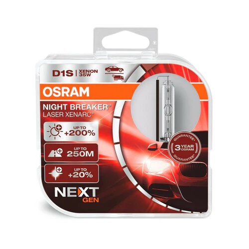 Osram Xenarc Night Breaker Laser (Next Gen) - D1S - 35W - PK32d-2 - 2 pz - Scatola Plast. - Image 2