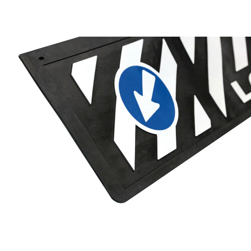 Paraspruzzo lungo in pvc, segnaletica in rilievo 240x35 cm Nero Long Vehicle 14262 - Image 3