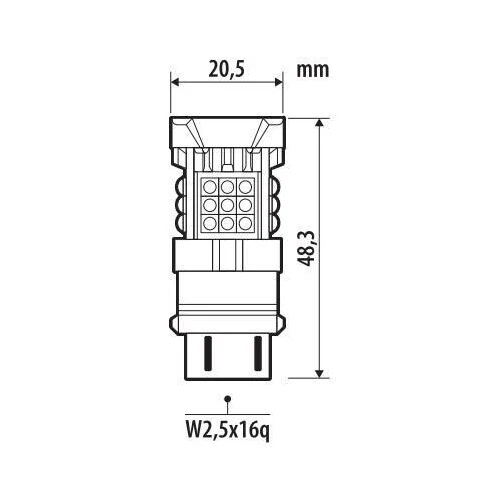 Pilot 12/24V Pro-User Series - (P27/7W) - W2,5x16q - 1 pz - Scatola - Bianco - Doppia polaritĂ - Resistenza incorporata - Image 2