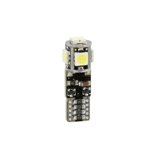 Pilot 12/30V Led series - 5 Led SMD - (T10) - W2,1x9,5d - 2 pz - Scatola - Bianco - Doppia polaritĂ - Resistenza incorporata - Image 2