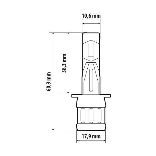 Pilot 12V Halo Led Alien Series Quick-Fit - (H1) - 25W - P14,5s - 1 pz - Scatola - Image 3