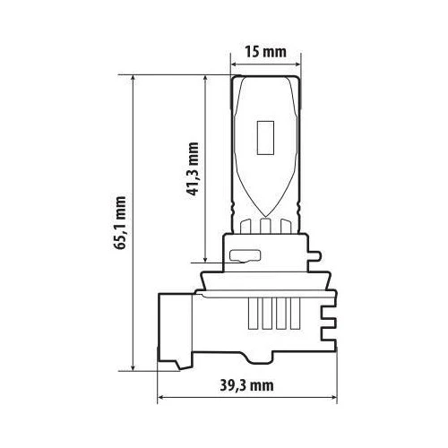 Pilot 12V Halo Led Alien Series Quick-Fit - (H11) - 35W - PGJ19-2 - 1 pz - Scatola - Image 3