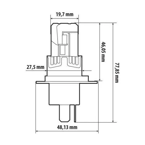 Pilot 12V Halo Led Alien Series Quick-Fit - (H4) - 25W - P43t - 1 pz - Scatola - Image 3