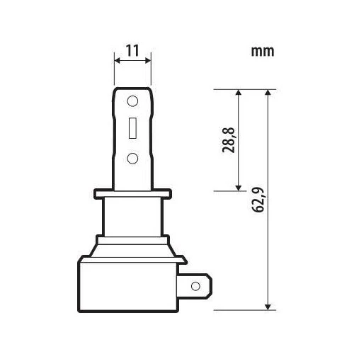 Pilot 12V Halo Led Hyper Series Quick-Fit - (H3) - 15W - PK22s - 1 pz - Scatola - Image 2