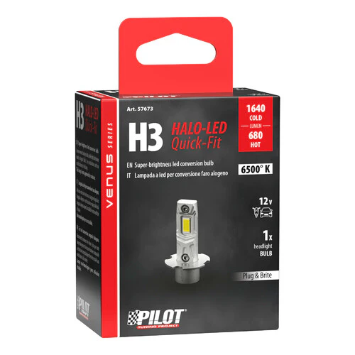 Pilot 12V Halo Led Venus Series Quick-Fit - (H3) - 10W - PK22s - 1 pz - Scatola - Image 3