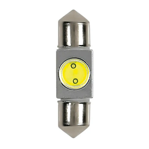 Pilot 12V Hyper-Led 2 1 SMD x 2 chips (C5W) 10x36 mm SV8,5-8 1 pz Scatola Bianco