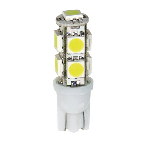 Pilot 12V Hyper-Led 27 9 SMD x 3 chips T10 W2,1x9,5d 2 pz Bianco