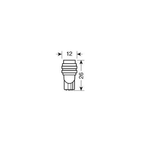 Pilot 12V Hyper-Led 3 - 1 SMD x 3 chips - (T10) - W2,1x9,5d - 2 pz - Scatola - Bianco - Doppia polaritĂ - Image 2