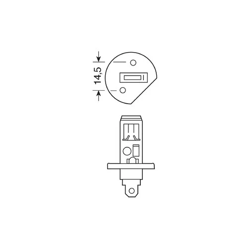 Pilot 12V Lampada alogena Blu-Xe - H1 - 100W - P14,5s - 2 pz - Scatola Plast. - Image 3