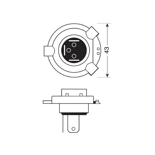 Pilot 12V Lampada alogena Blu-Xe - H4 - 100/90W - P43t - 2 pz - Scatola Plast. - Image 3