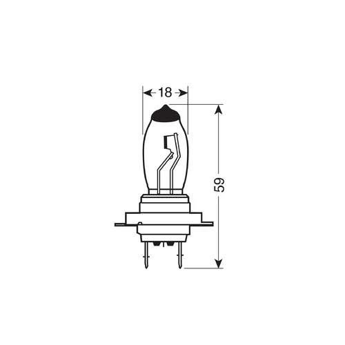 Pilot 12V Lampada alogena Xenium Race - H7 - 55W - PX26d - 2 pz - Scatola Plast. - Image 2