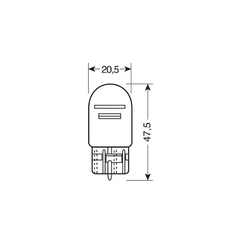 Pilot 12V Lampada con zoccolo vtr Blu-Xe 2 filamenti W21/5W 21/5W W3x16q 2 pz - Image 2