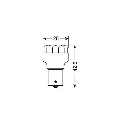 Pilot 12V Lampada Multi-Led 11 Led - (PY21W) - BAU15s - 1 pz - Scatola - Arancio - Image 3